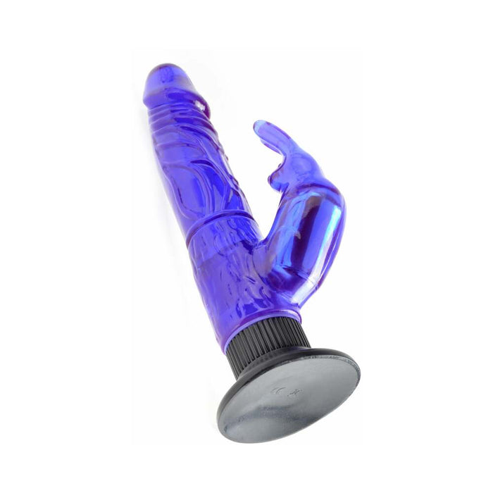 Pipedream Waterproof Wall Bangers Deluxe Bunny Realistic Rabbit Vibrator With Suction Cup Purple