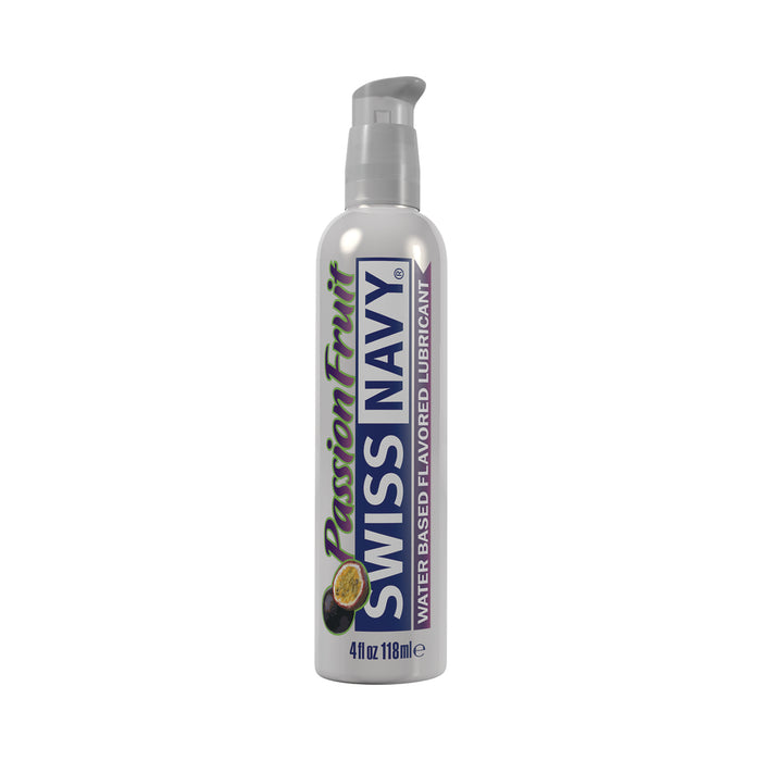 Swiss Navy Water Based Flavored Lubricant Passion Fruit 4 oz.