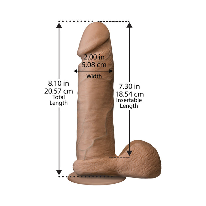The Realistic Cock - UR3 - 8 Inch Brown