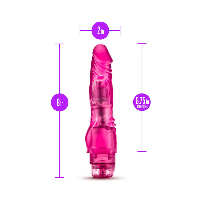 Blush B Yours Vibe 4 Realistic 8 in. Vibrating Dildo Pink