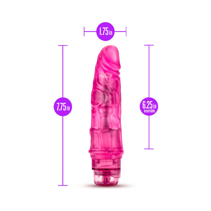 Blush B Yours Vibe 3 Realistic 7.75 in. Vibrating Dildo Pink