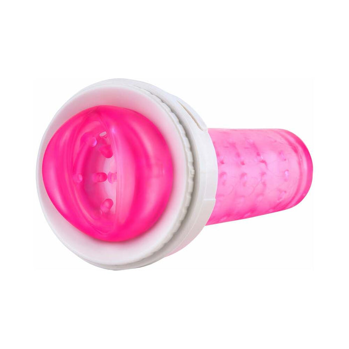 PDX Roto-Bator Pussy Rotating Masturbator Clear/Pink