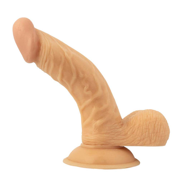 All American Whoppers 6.5 in. Curved Dong with Balls + Cherry Anal-Ese