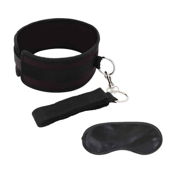 Lux Fetish Collar and Leash Set