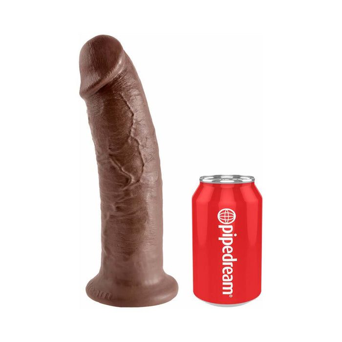 Pipedream King Cock 10 in. Cock Realistic Dildo With Suction Cup Brown