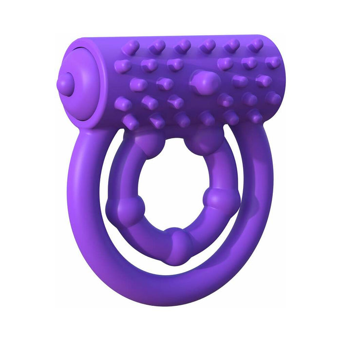 Pipedream Fantasy C-Ringz Silicone Vibrating Prolong Performance Ring Purple