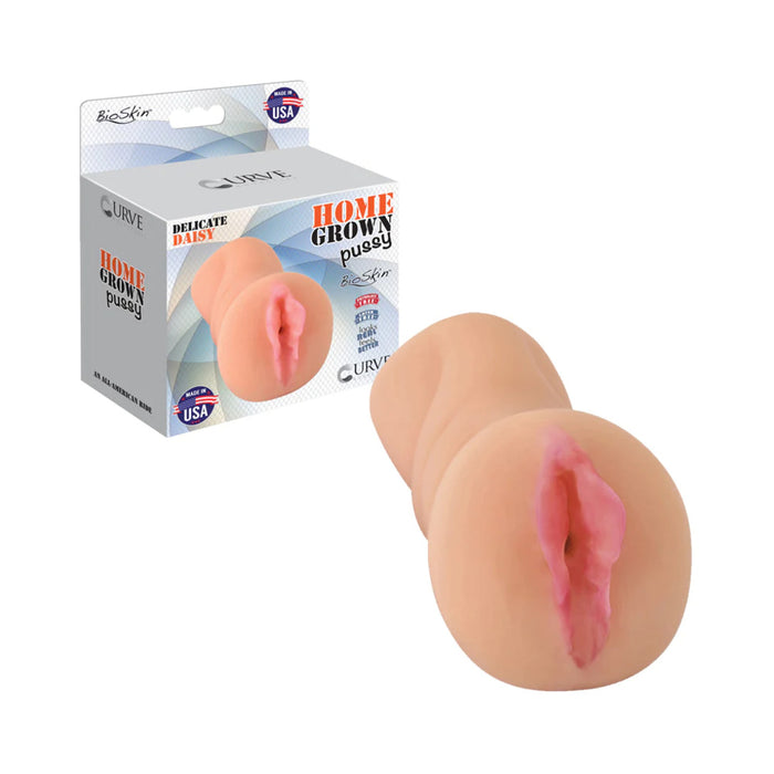 Curve Toys Home Grown Pussy Delicate Daisy Vaginal Stroker Beige