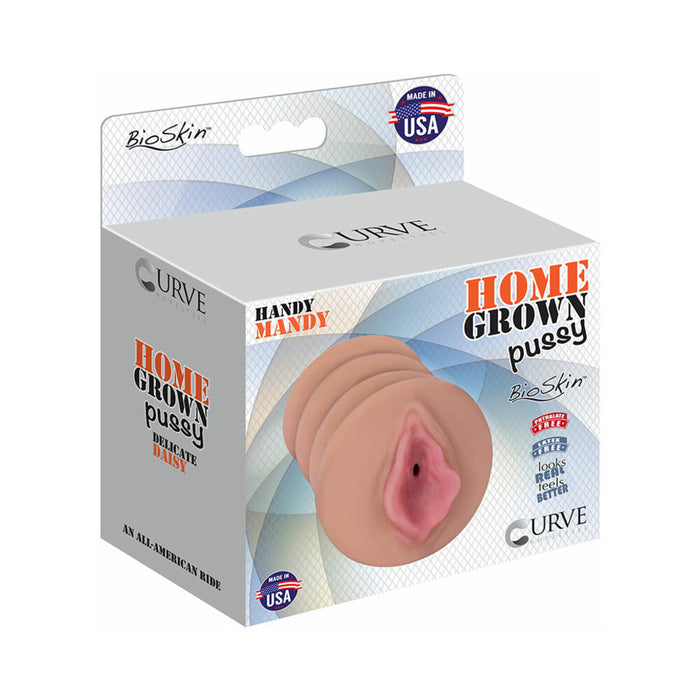 Curve Toys Home Grown Pussy Handy Mandy Vaginal Stroker Tan