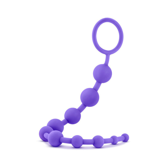 Blush Luxe Silicone 10 Beads for Anal Play Purple