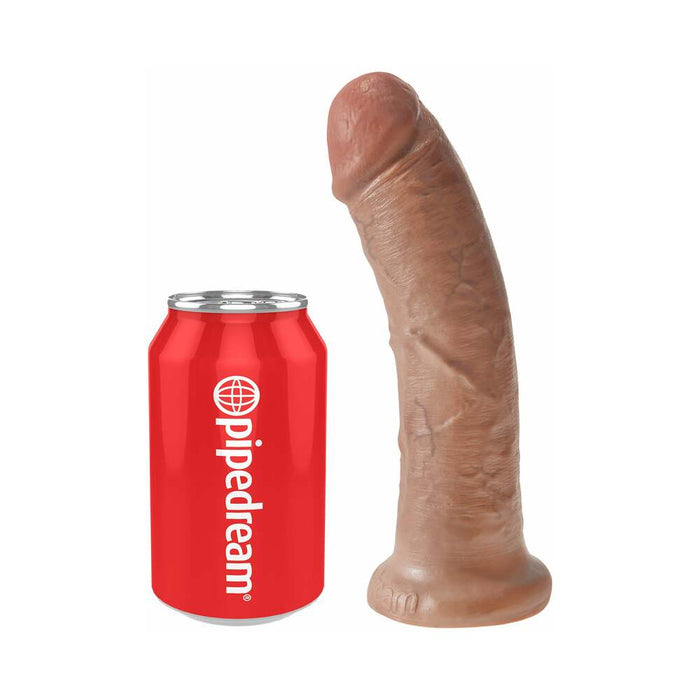 Pipedream King Cock 8 in. Cock Realistic Dildo With Suction Cup Tan