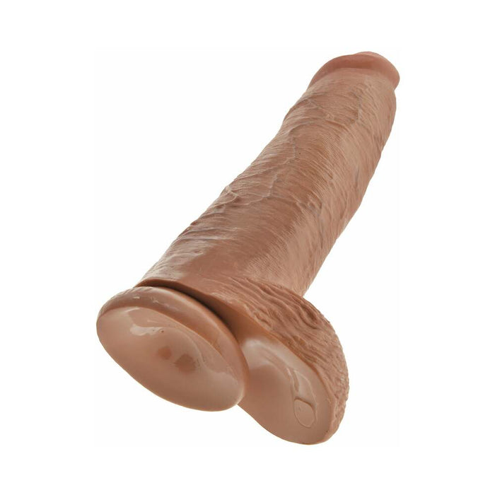 Pipedream King Cock 12 in. Cock With Balls Realistic Suction Cup Dildo Tan