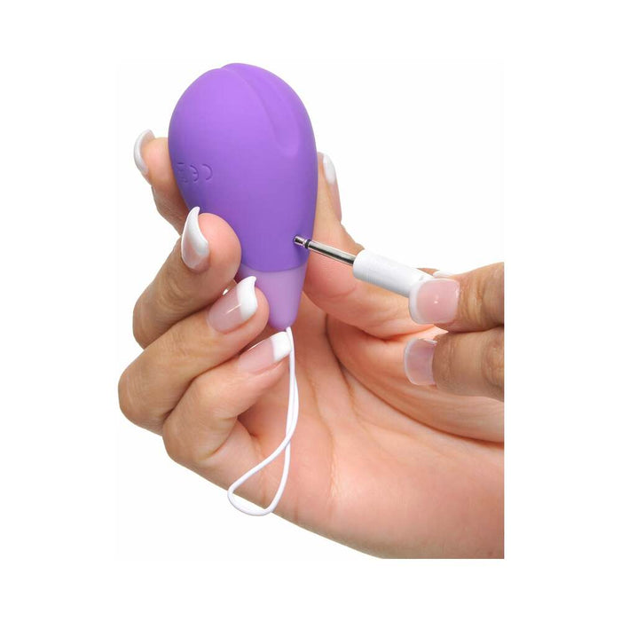 Pipedream Fantasy For Her Remote Kegel Excite-Her Rechargeable Silicone Trainer Purple