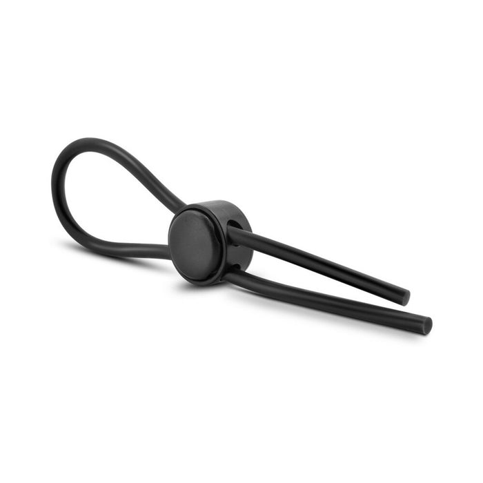 Blush Stay Hard Silicone Loop Lasso/Bolo Cockring Black