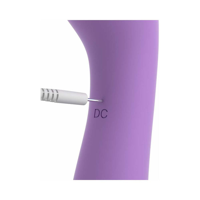 Pipedream Fantasy For Her Duo Wand Massage-Her Rechargeable Silicone Dual-Ended Vibrator Purple