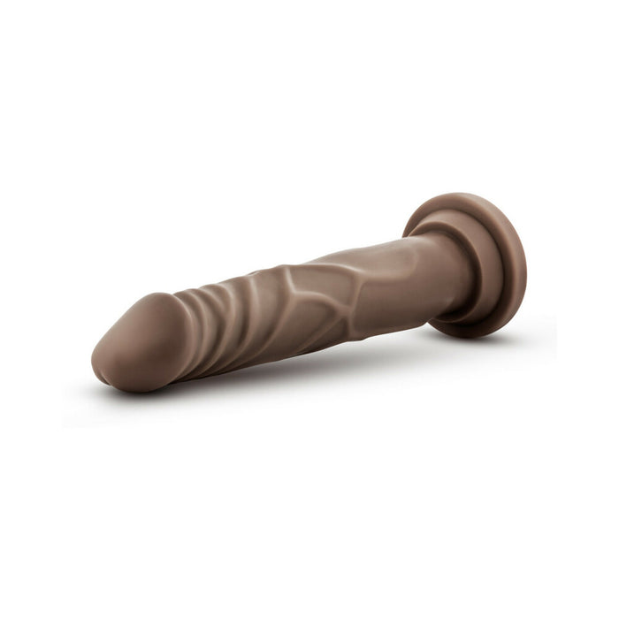 Blush Dr. Skin Basic 7.5 Realistic 7.5 in. Dildo with Suction Cup Brown