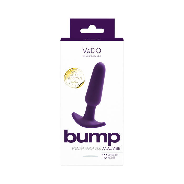 VeDO Bump Rechargeable Anal Vibe - Deep Purple