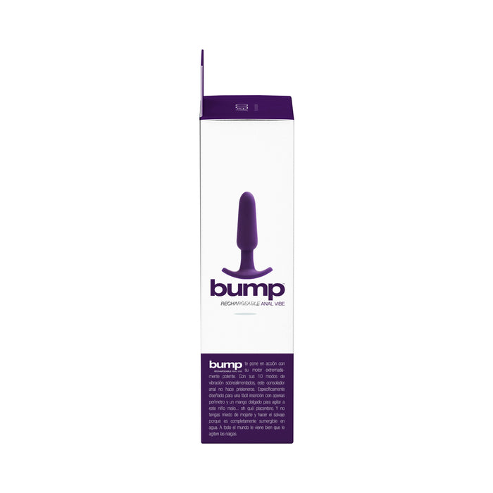 VeDO Bump Rechargeable Anal Vibe - Deep Purple