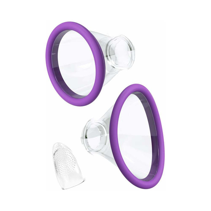 Pipedream Fantasy For Her Her Ultimate Pleasure Dual-Ended Vibrator With Licking Suction Purple