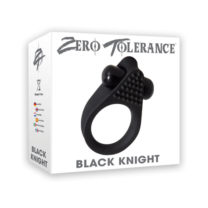 Zero Tolerance Black Knight Vibrating Cockring Black
