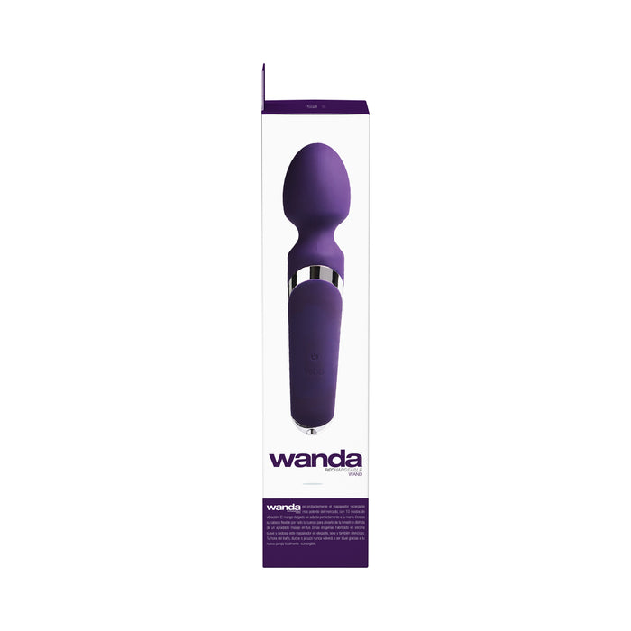 VeDO Wanda Rechargeable Wand Vibe - Deep Purple