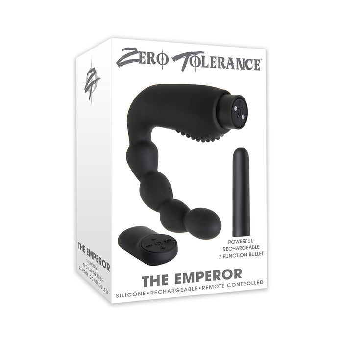 Zero Tolerance The Emperor Vibrating Silicone Prostate Massager Black