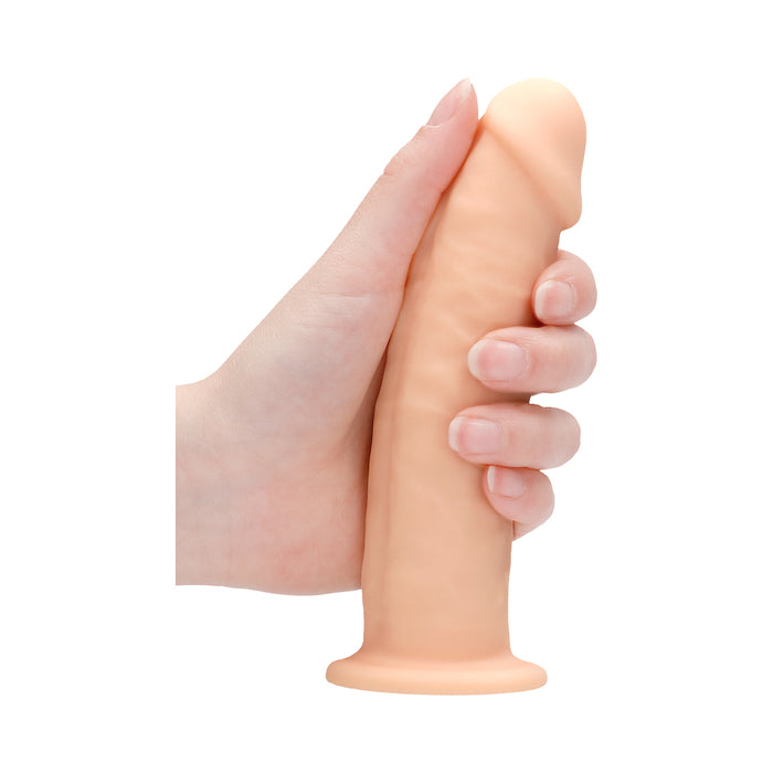RealRock Ultra Realistic Dual Density Silicone 6 in. Bendable Dildo Beige