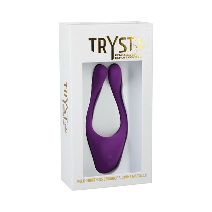 Tryst V2 Bendable Multi Erogenous Zone Massager With Remote Purple — Nalpac 7359