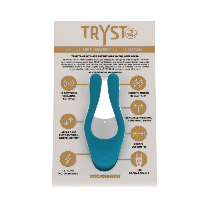 TRYST V2 Bendable Multi Erogenous Zone Massager with Remote- Purple