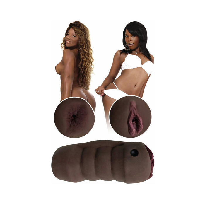 Curve Toys Mistress Perfect Fuck Double Trouble BFFs Brandy & Buffy Stroker Brown