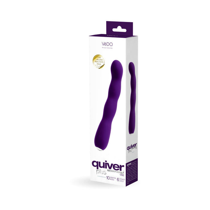 VeDO Quiver Plus Rechargeable Vibe Deep Purple