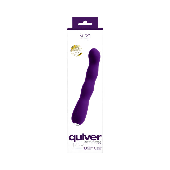 VeDO Quiver Plus Rechargeable Vibe Deep Purple