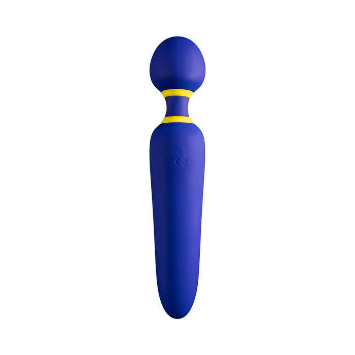 ROMP Flip Rechargeable Silicone Wand Massager Blue