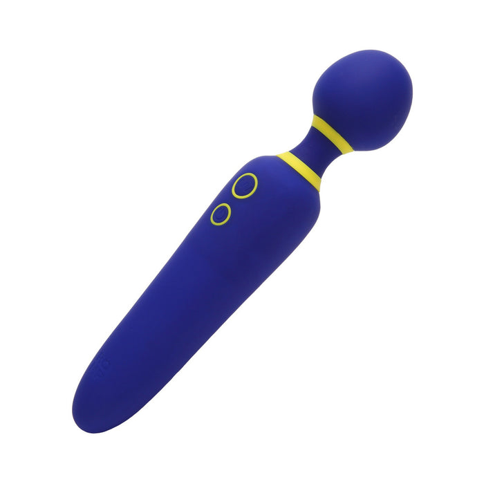 ROMP Flip Rechargeable Silicone Wand Massager Blue