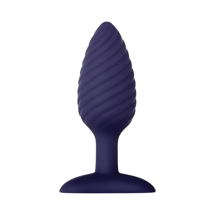 Zero Tolerance Wicked Twister Textured Vibrating Silicone Anal Plug Purple