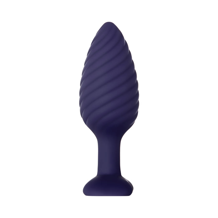 Zero Tolerance Wicked Twister Textured Vibrating Silicone Anal Plug Purple