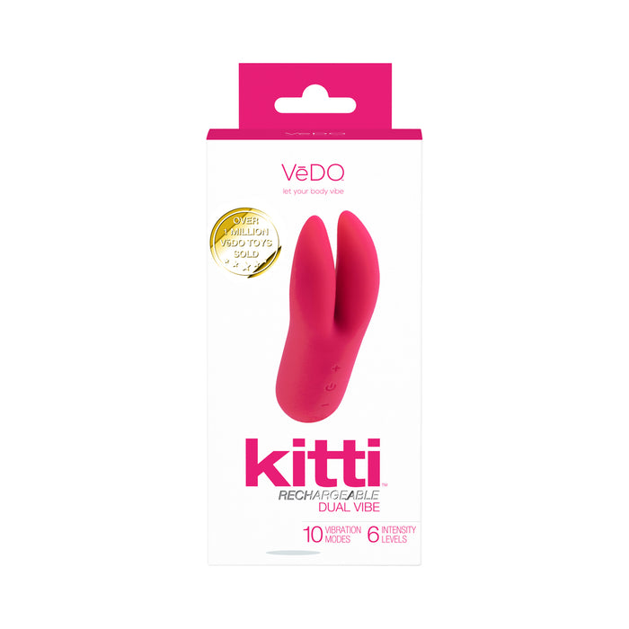 Vedo Kitti Rechargeable Dual Vibe Foxy Pink