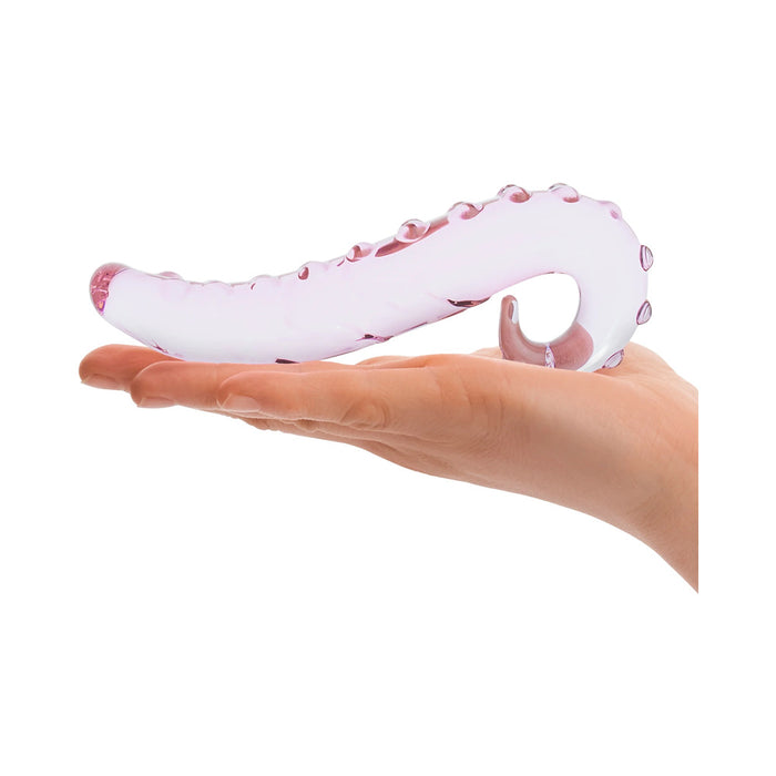 Glas 6 in. Lick-It Glass Dildo Pink