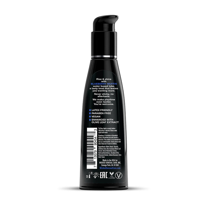 Wicked Aqua Blueberry Muffin Water-Based Lubricant 4 oz.