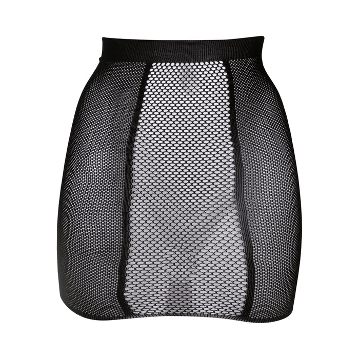 Shots Le Desir Bliss High-Waist Fishnet Skirt Black O/S