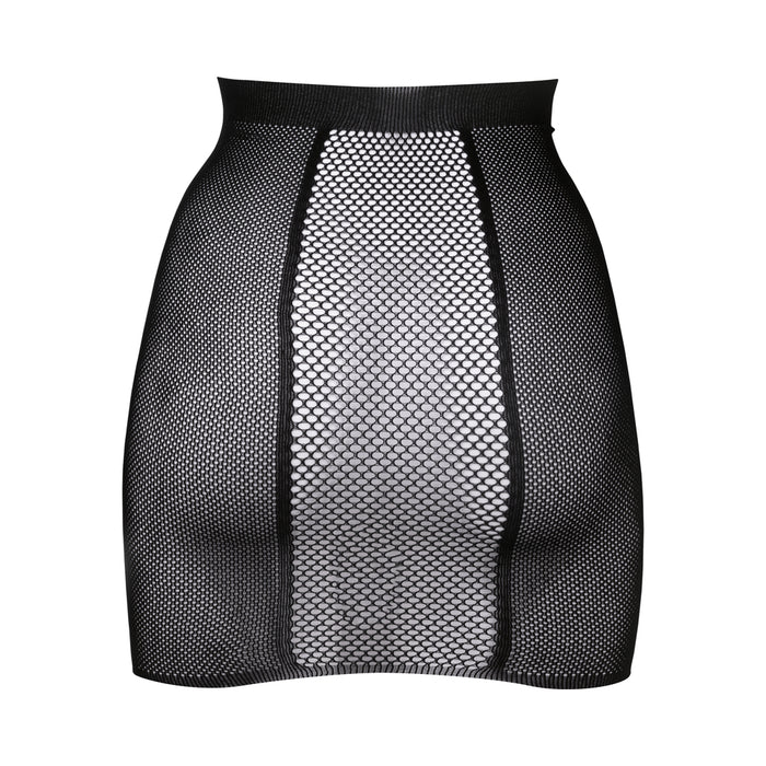 Shots Le Desir Bliss High-Waist Fishnet Skirt Black O/S