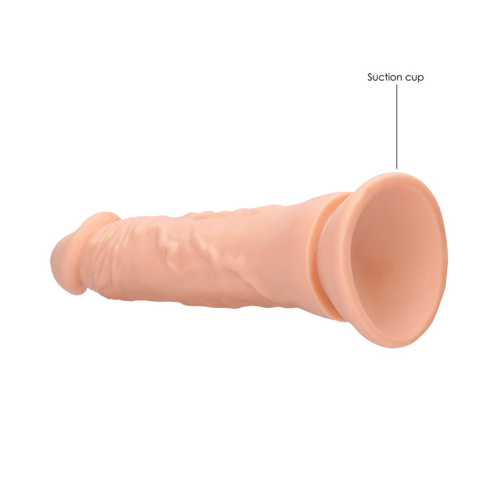 RealRock Realistic 9 in. Dildo With Suction Cup Beige