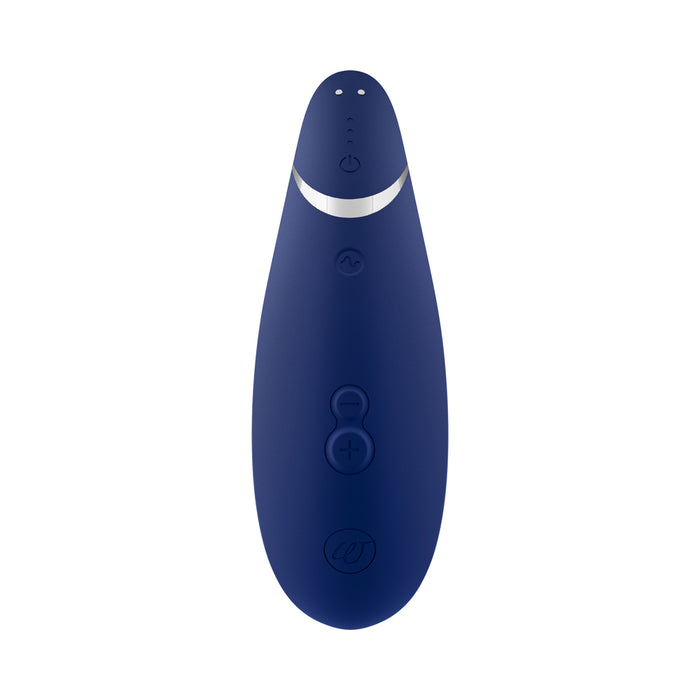 Womanizer Premium 2 Rechargeable Silicone Luxurious Pleasure Air Clitoral Stimulator Blueberry