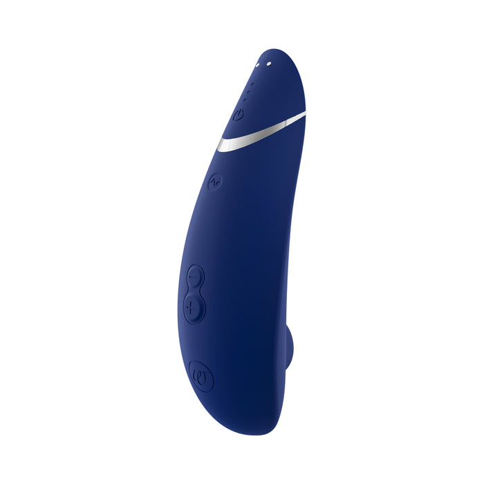 Womanizer Premium 2 Rechargeable Silicone Luxurious Pleasure Air Clitoral Stimulator Blueberry