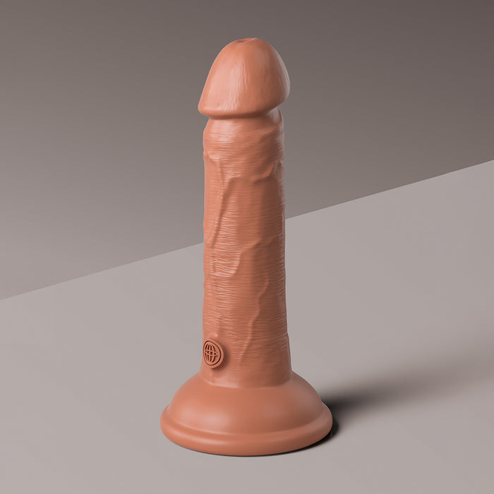 Pipedream King Cock Elite 7 in. Dual Density Silicone Cock Realistic Dildo With Suction Cup Tan