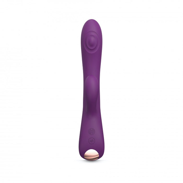 Love to Love Bunny & Clyde Rechargeable Tapping Rabbit Silicone Vibrator Purple Rain