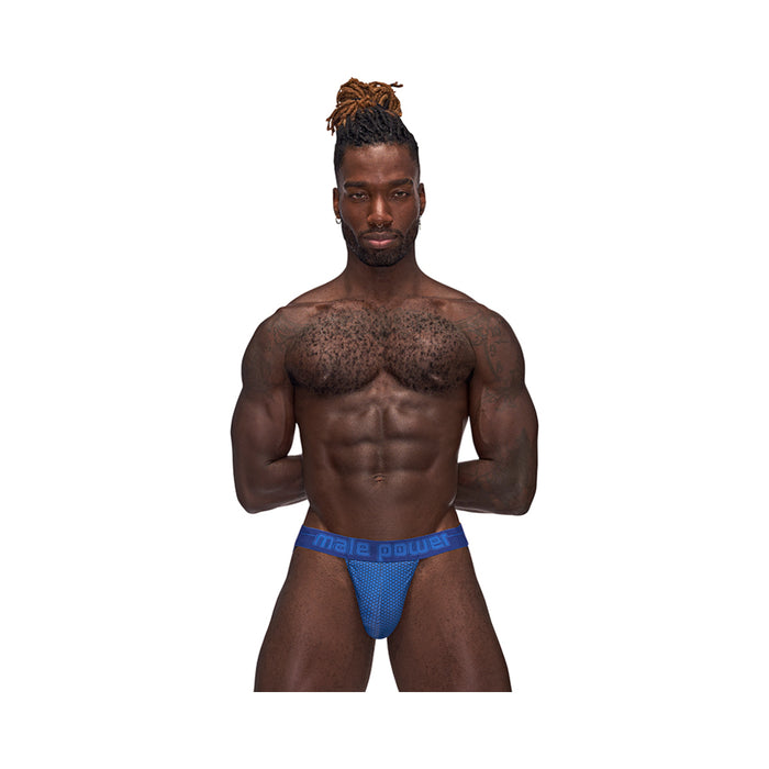 Male Power Sexagon Strappy Ring Jock Royal S/M