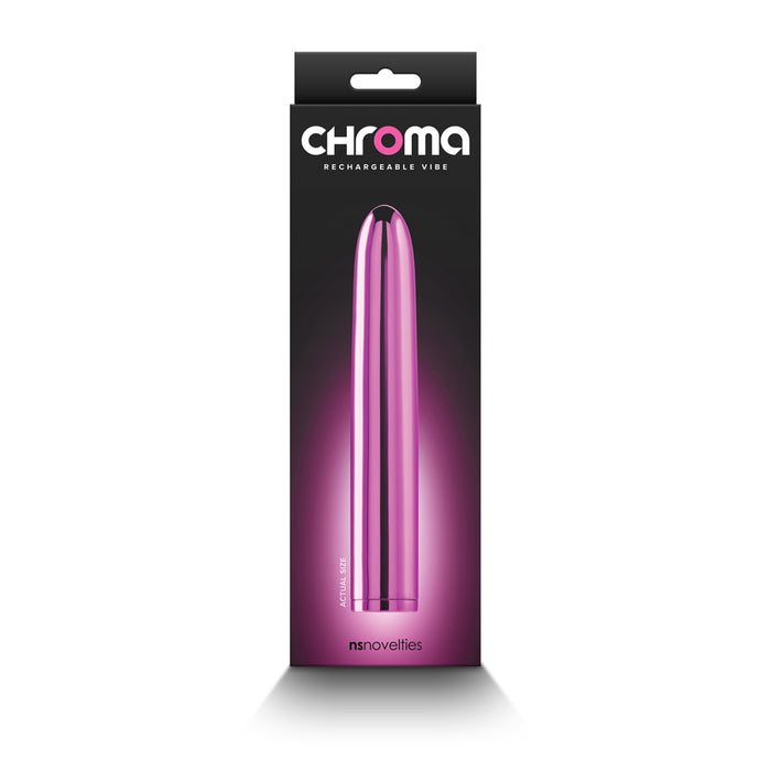 Chroma Rechargeable Vibe 7 in. Pink