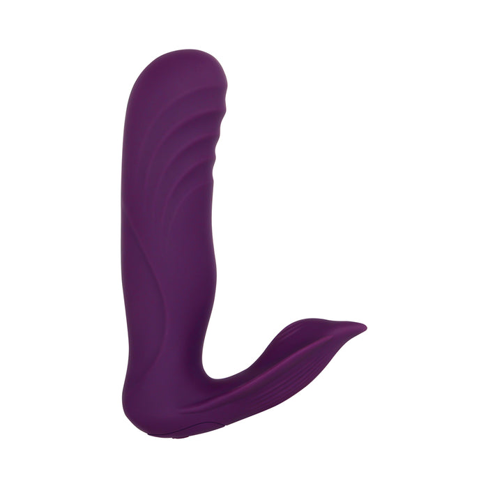 Gender X Velvet Hammer Rechargeable Remote-Controlled Thumping Thrusting Dual Stimulator Purple