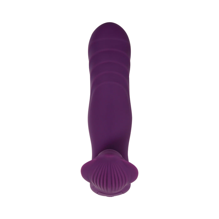 Gender X Velvet Hammer Rechargeable Remote-Controlled Thumping Thrusting Dual Stimulator Purple