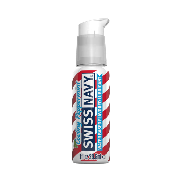 Swiss Navy Cooling Peppermint Water-Based Flavored Lubricant 1 oz.